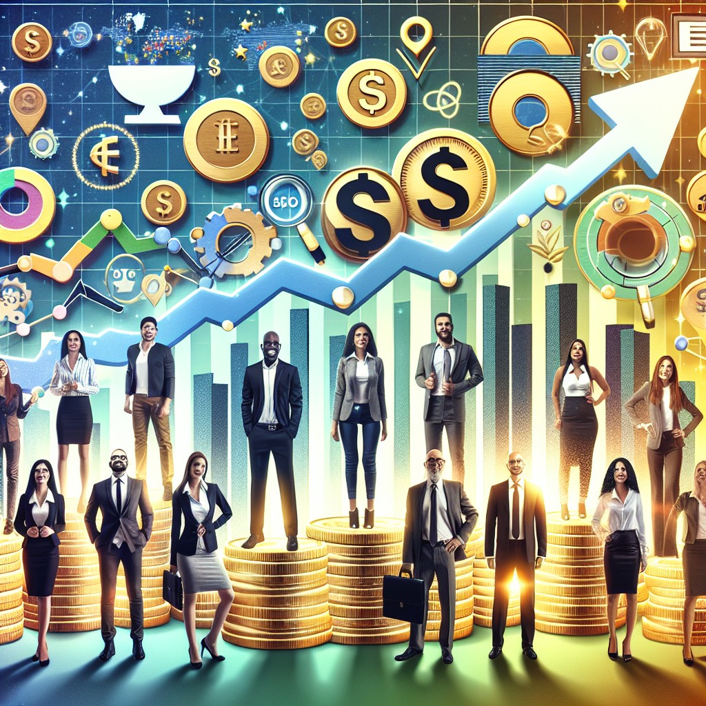 Image de couverture montrant des PME prospérant grâce aux stratégies SEO, avec un graphique de montée en popularité et des icônes de moteurs de recherche.