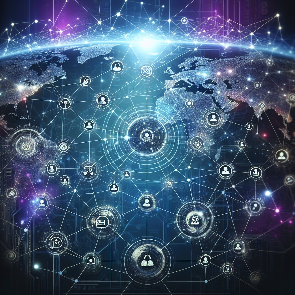 Image de couverture illustrant un réseau de connexions digitales symbolisant la stratégie de contenu pour PME.