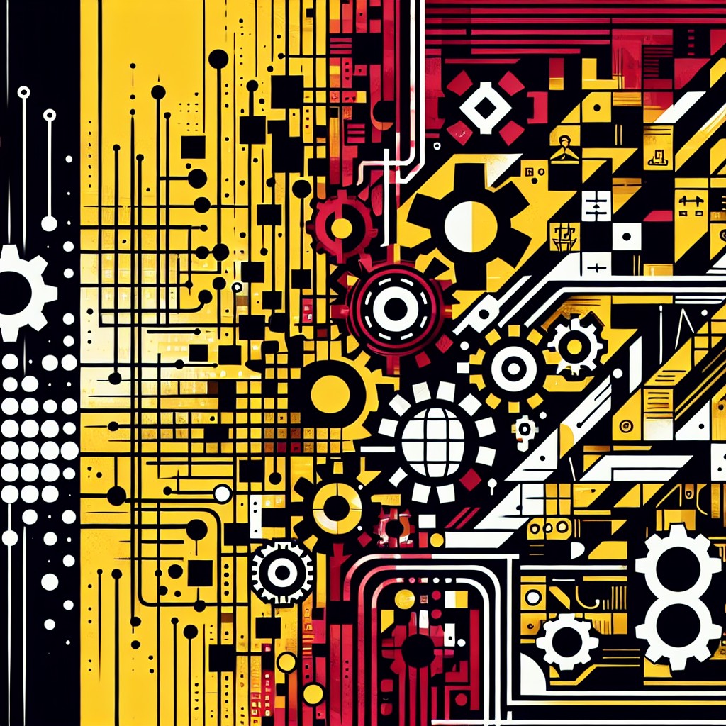 Couverture numérique abstraite illustrant la transformation digitale des entreprises belges en 2024.