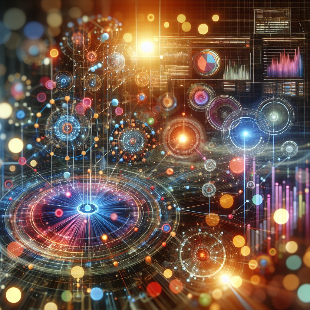 Image représentant un réseau de données interconnectées et des ressources d'entreprise optimisées par le Machine Learning.