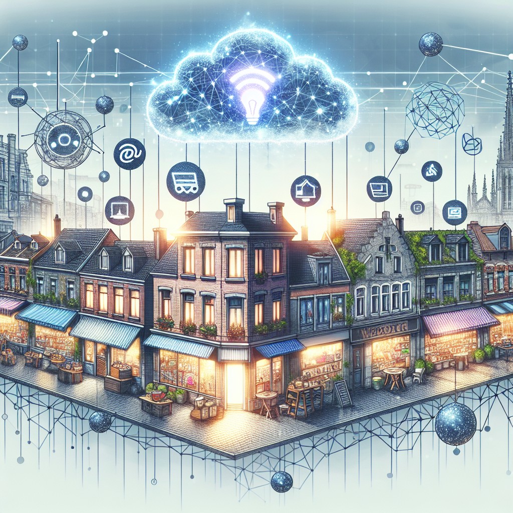 Une image de couverture représentant la transformation digitale en Wallonie, avec des entreprises locales adoptant les technologies web.
