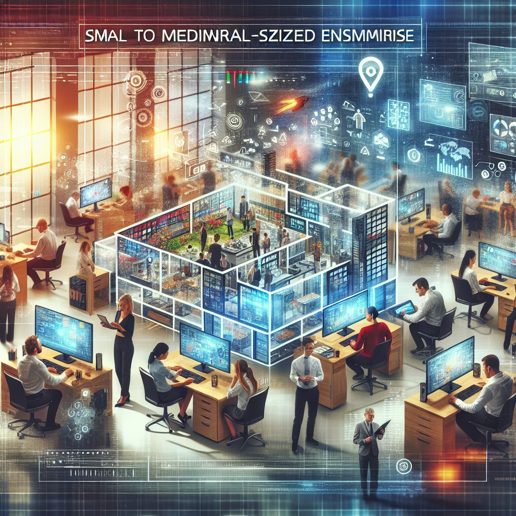 Image d'une PME intégrant des technologies numériques modernes, symbolisant la digitalisation.