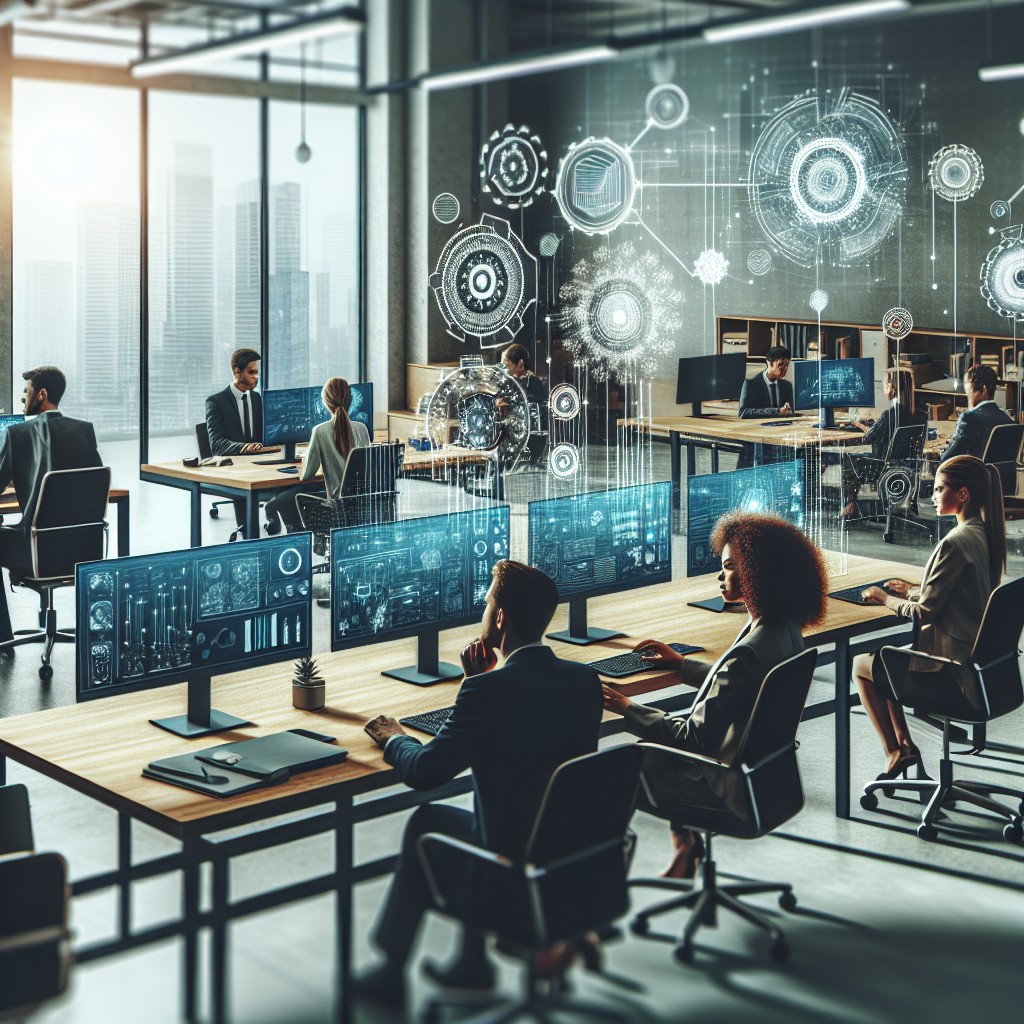 Une PME française utilisant des outils numériques modernes pour optimiser son fonctionnement et atteindre de nouveaux horizons commerciaux.