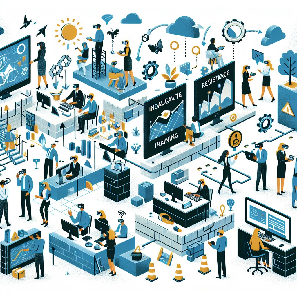 Illustration de la transformation numérique au sein des entreprises, mettant en avant opportunités et défis.