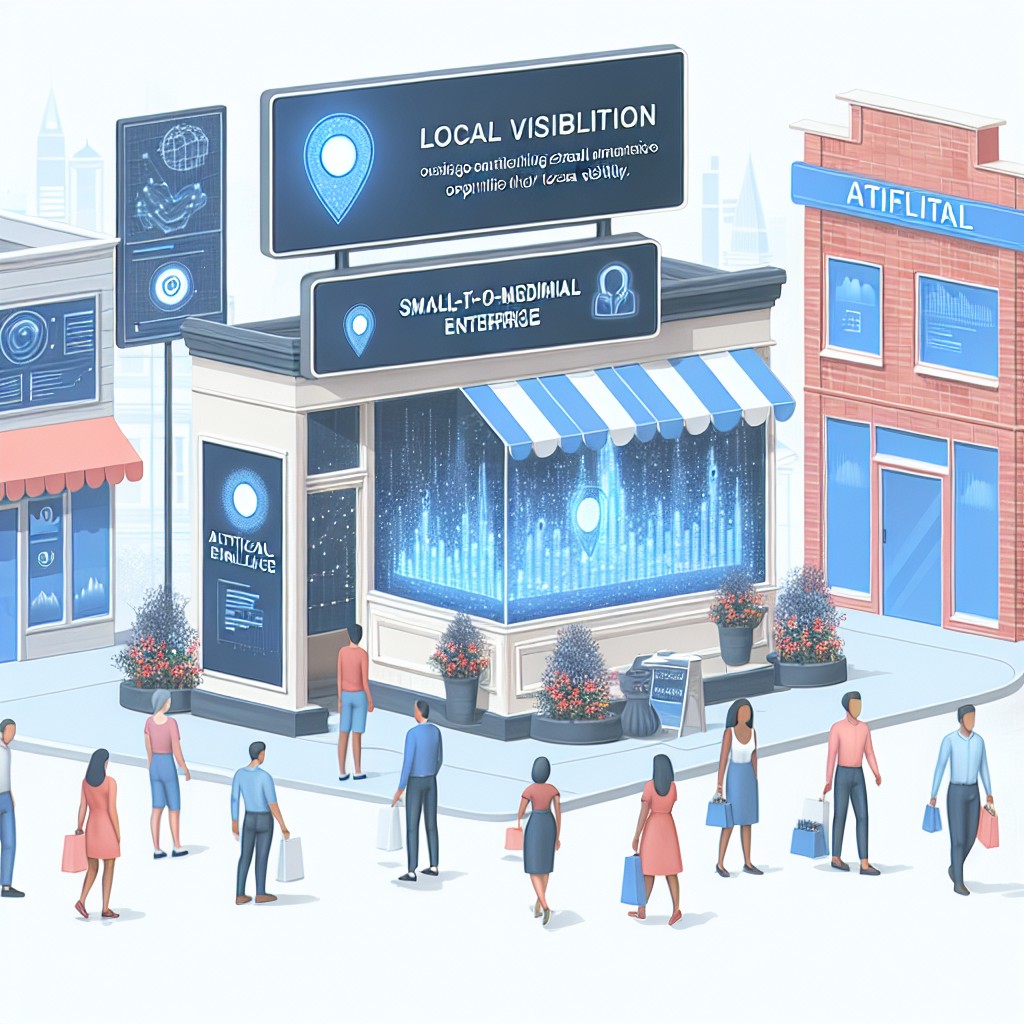 Couverture illustrant une PME utilisant l'IA pour optimiser sa visibilité locale.