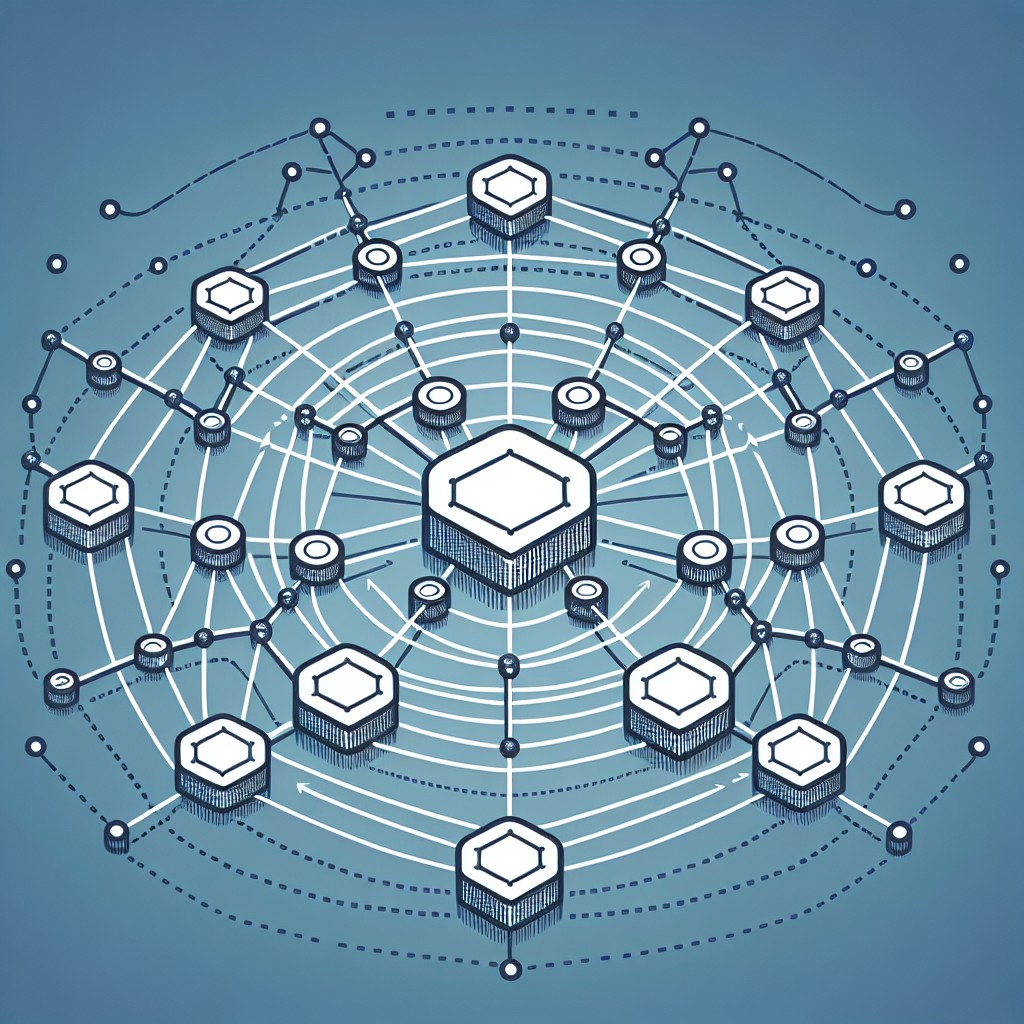 Alt text: Une illustration représentant un réseau interconnecté de backlinks pour améliorer le SEO d’un site web.