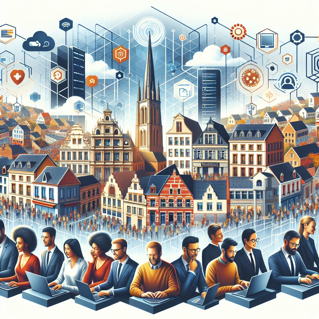 Image de couverture représentant la numérisation innovante d'une entreprise en Wallonie, illustrant la transformation digitale et ses bénéfices.
