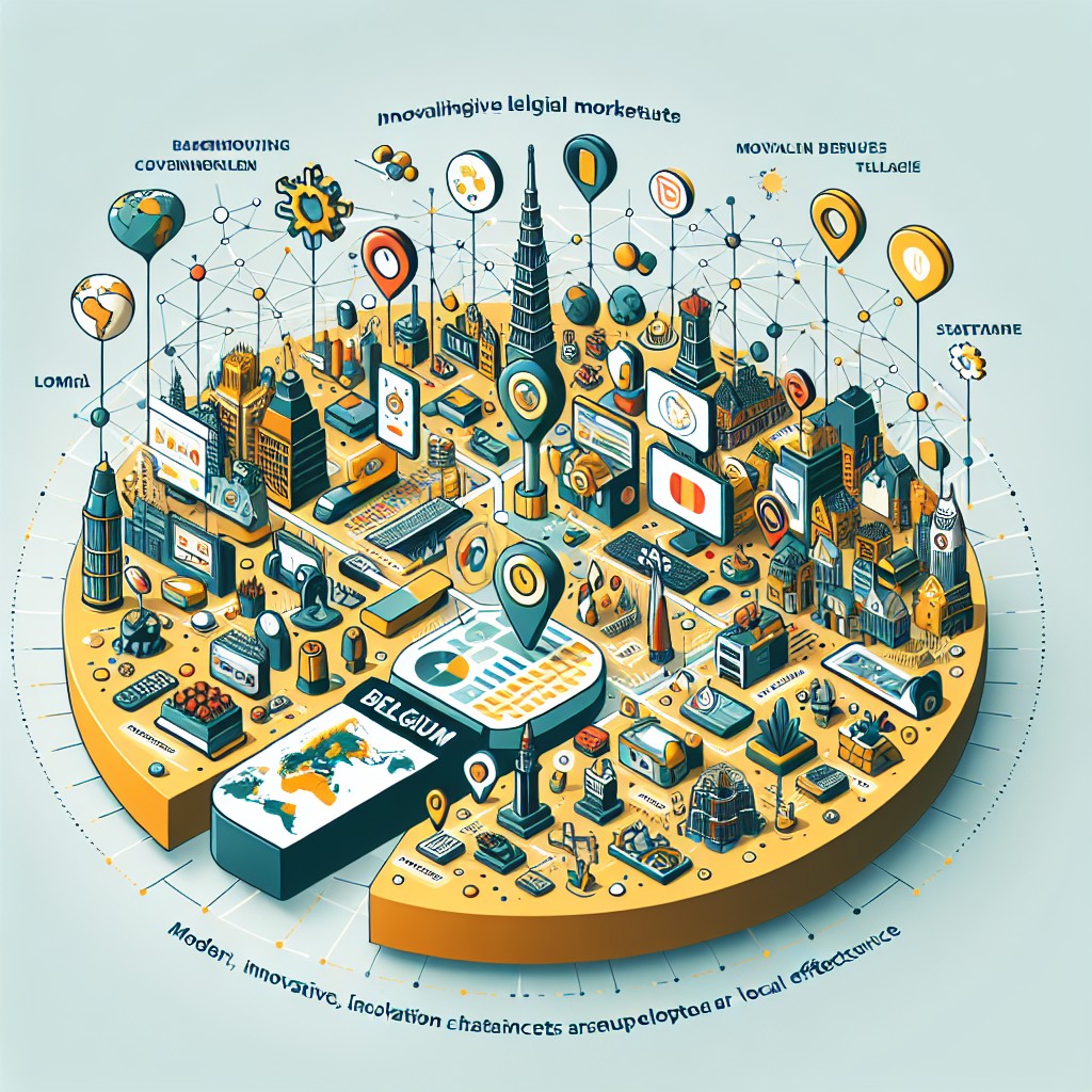 Vue d'ensemble d'outils marketing innovants développés en Belgique, illustrant leur diversité et efficacité locale.