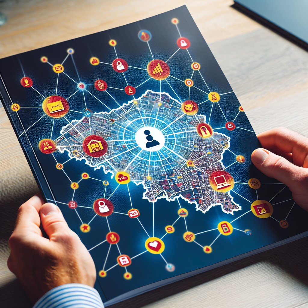 Image de couverture montrant une carte de la Wallonie avec des icônes digitales connectées, symbolisant l'expertise web locale.