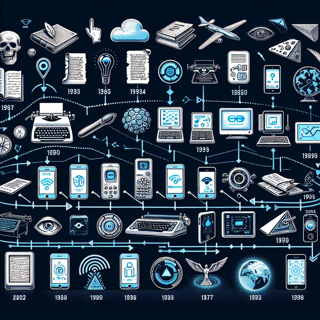Image de l'évolution digitale et technologique indiquant l'avenir de la stratégie de contenu