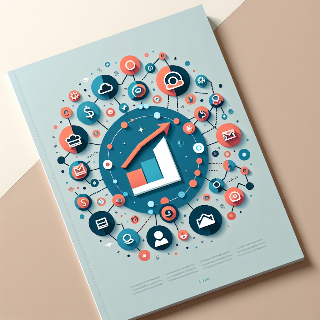 Image de couverture montrant des icônes de réseaux sociaux autour d'un graphisme symbolisant la croissance des PME.