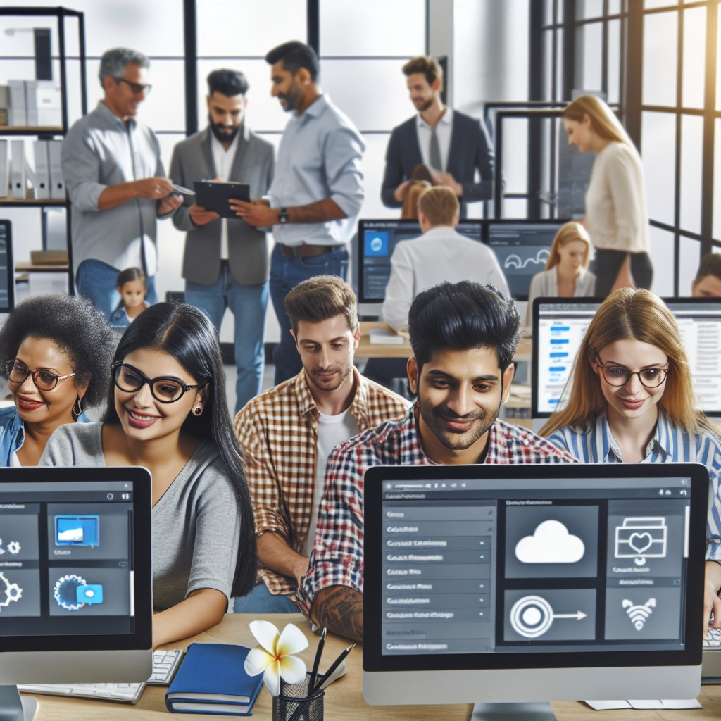 Une entreprise locale en plein processus de digitalisation, incorporant des outils technologiques modernes.