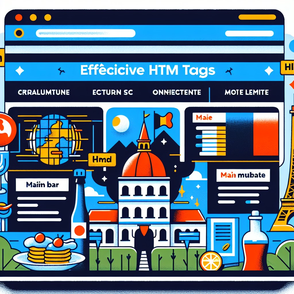 Illustration d'un site web optimisé avec des balises HTML efficaces en contexte belge.