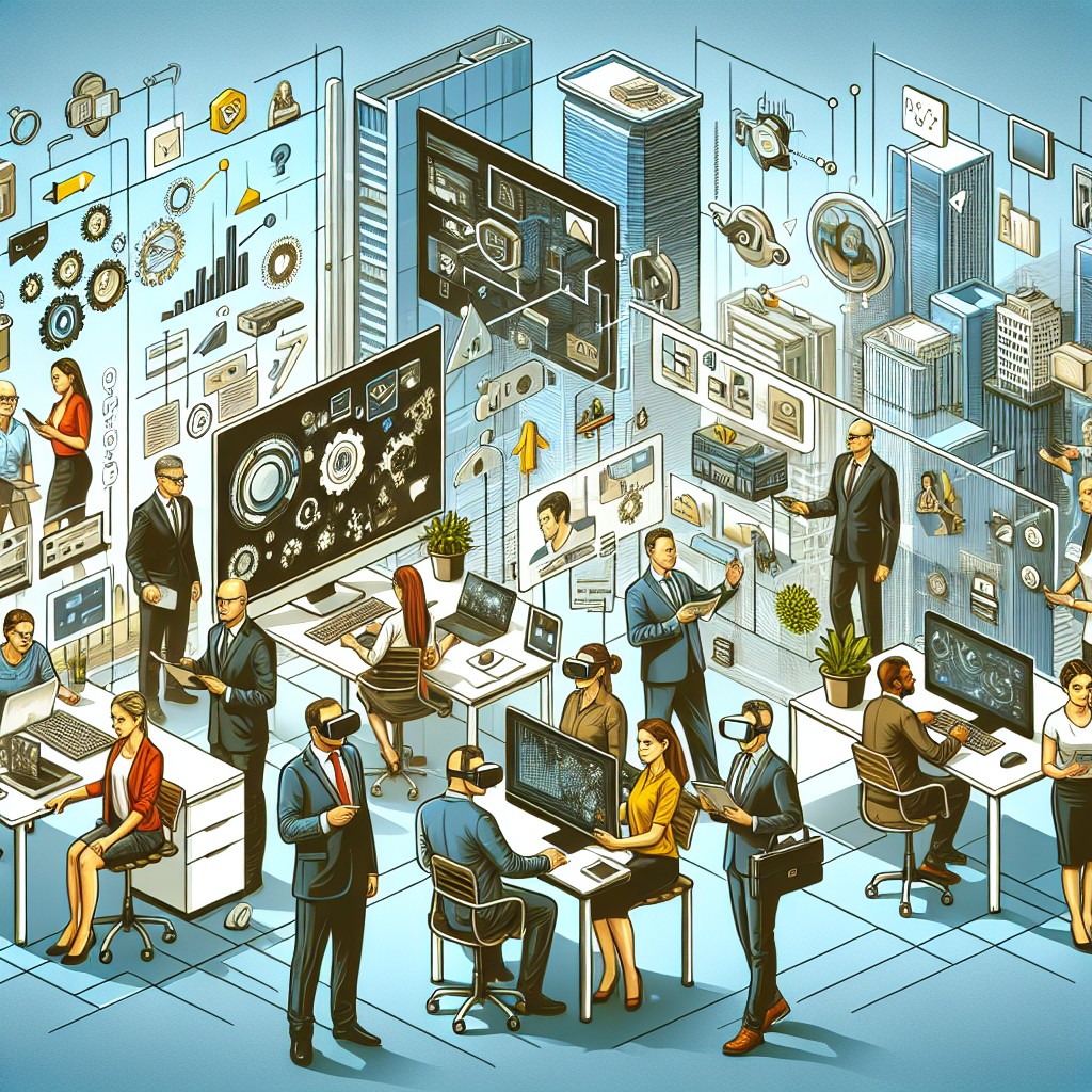 Image d'une entreprise en pleine transformation numérique, illustrant l'intégration des nouvelles technologies.