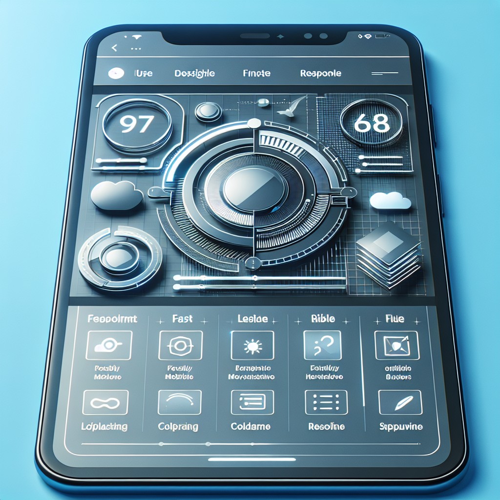 Une capture d'écran d'un site web moderne, rapide et bien conçu, optimisé pour les mobiles.