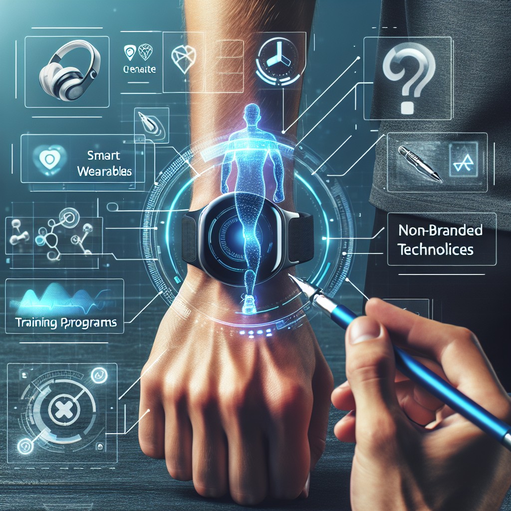 Une illustration représentant l'innovation et la technologie dans le secteur du fitness avec des éléments faisant allusion à WalonMove.